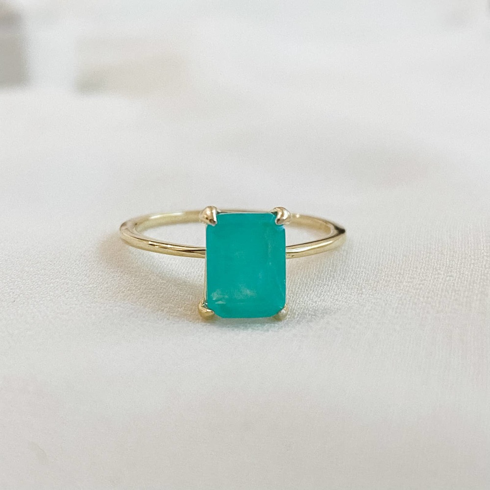 Parabia Tourmaline Rectangle S925  Ring
